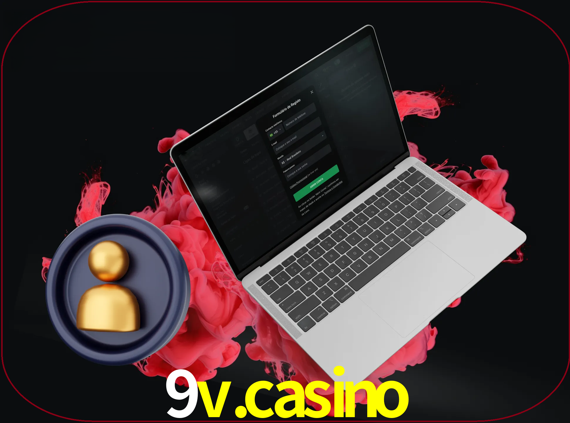 No cabeçalho do site 9V.CASINO, clique no botão que o levará a um formulário especial onde terá de introduzir as suas informações actuais.