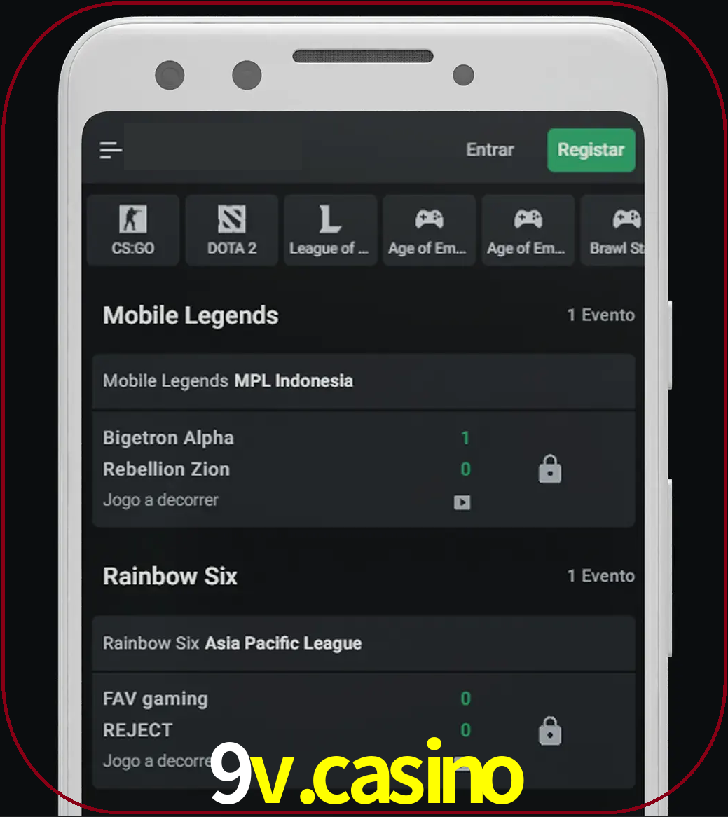 Esportes permitem apostar nos maiores torneios.
