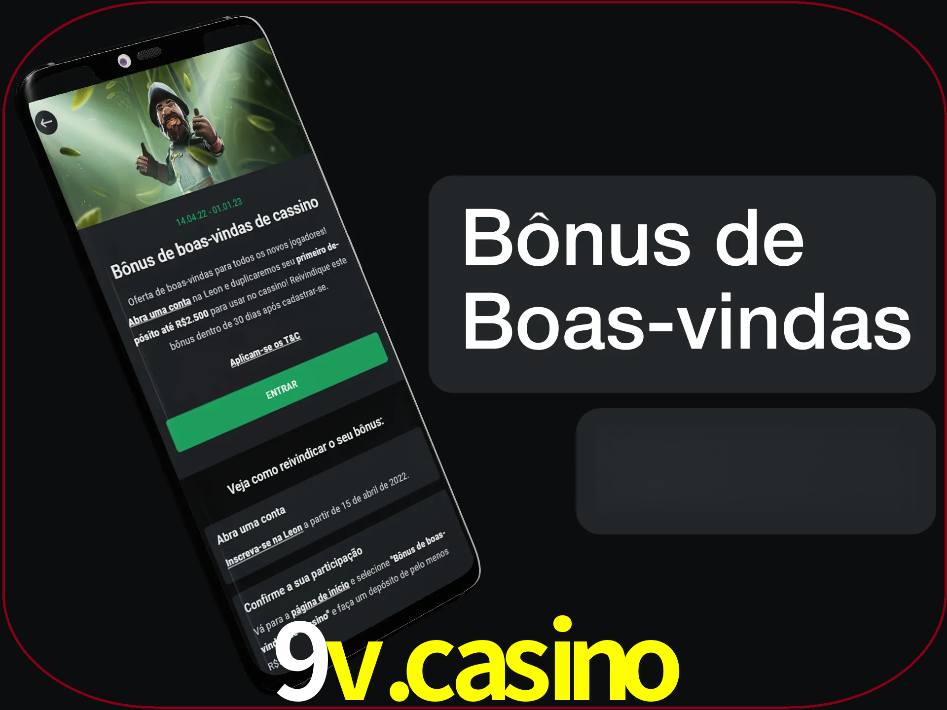 Não se esqueça de usar o bônus de boas-vindas.